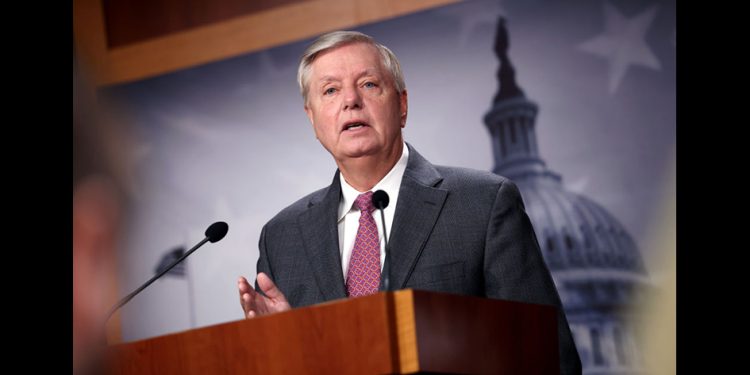 參議院預算委員會排名最高的成員林賽·格雷厄姆（Lindsey Graham）。（GettyImages）