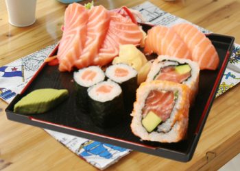 七夕的鮭魚套餐