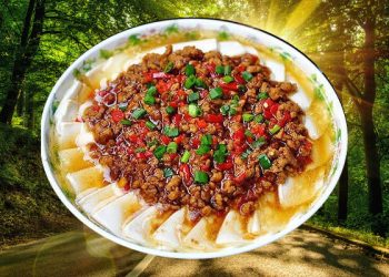 鹹肉蒸豆腐