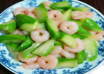 酒釀絲瓜蝦仁