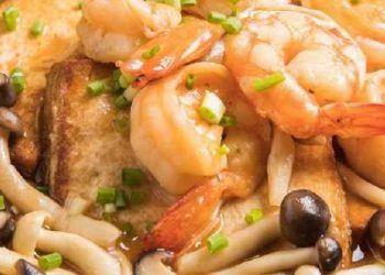 菌菇蝦仁燴豆腐