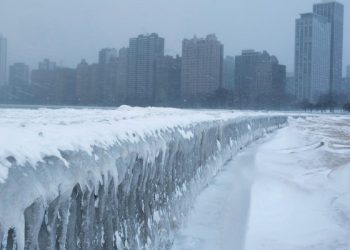 中西部遭遇極地寒流，芝加哥低溫逼近南極