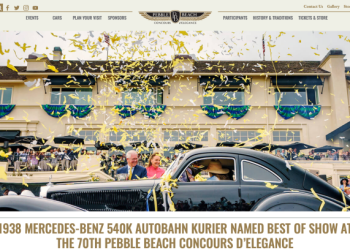 圓石灘古典車展：奔馳540K Autobahn K Autobahn Kurier 閃亮奪冠