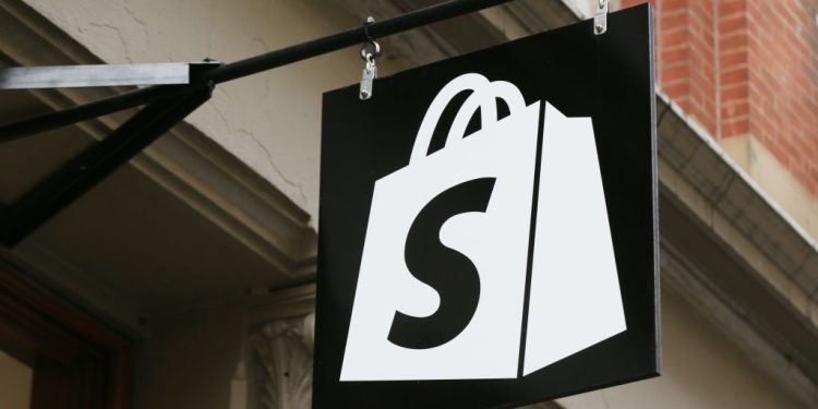 Shopify招牌。（Getty Images）