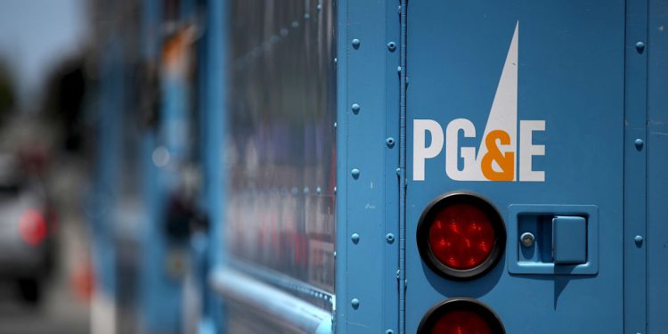 PG&E公務車。（Getty Images）