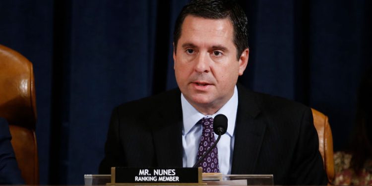 圖為川普媒體和技術集團（TMTG）的首席執行官德文·努內斯（Devin Nunes）。（圖片來源：Andrew Harrer/Getty Images）