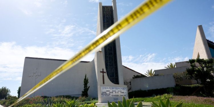 南加州教會1死5傷槍擊案事發教堂。（Getty Images）