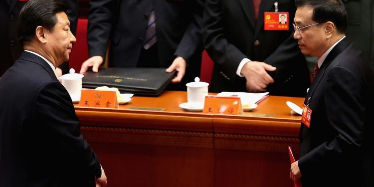 中共黨魁習近平和總理李克強。（圖片：Feng Li/Getty Images)