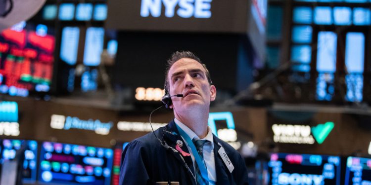 紐約證券交易所營業員。（Getty Images）