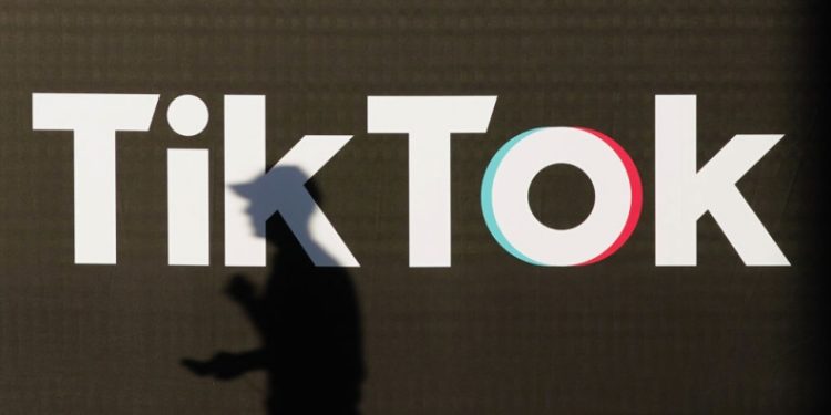 TikTok看板。（Getty Images）