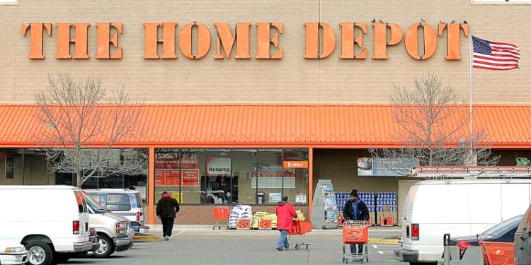 一間Home Depot門店外觀。（Getty Images）