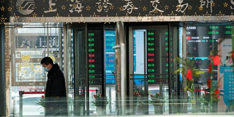 上海證券交易所外觀。（Getty Images）