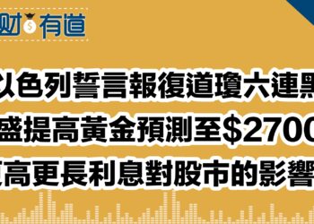 以色列誓言報復道瓊六連黑/高盛提高黃金預測至$2700？/更高更長利息對股市的影響？