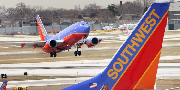 美國西南航空。（Getty Images）