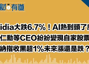 Nvidia大跌6.7%！AI熱到頭了麼？/黃仁勳等CEO紛紛變現自家股票？/納指收黑超1%未來漲還是跌？