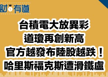台積電大放異彩/道瓊再創新高/官方越發布陸股越跌！/哈里斯福克斯遭滑鐵盧