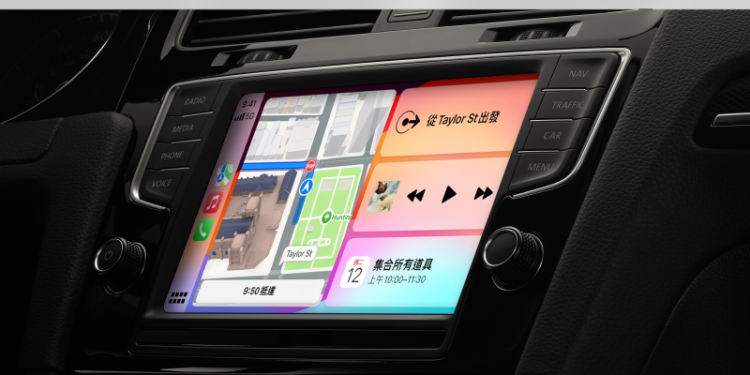AppleCar Play。（蘋果官方網站）