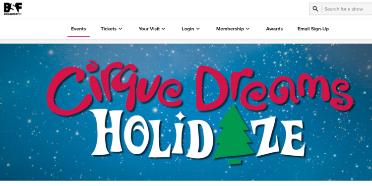 本週末三天，一年一度的“夢幻馬戲團假日狂歡”（Cirque Dreams Holidaze）將在舊金山舉行。