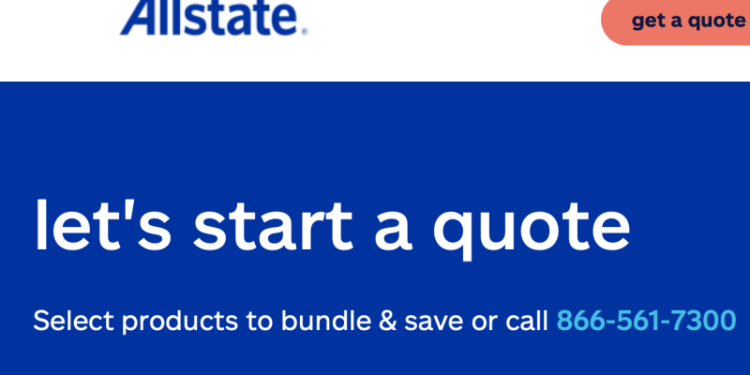 Allstate官方首頁。