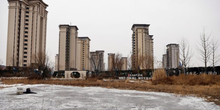 中國房地產市場下滑。（REUTERS）