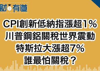 CPI創新低納指漲超1%/川普鋼鋁關稅世界震動/特斯拉大漲超7%/誰最怕關稅？