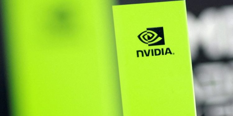 NVIDIA標誌。（REUTERS）