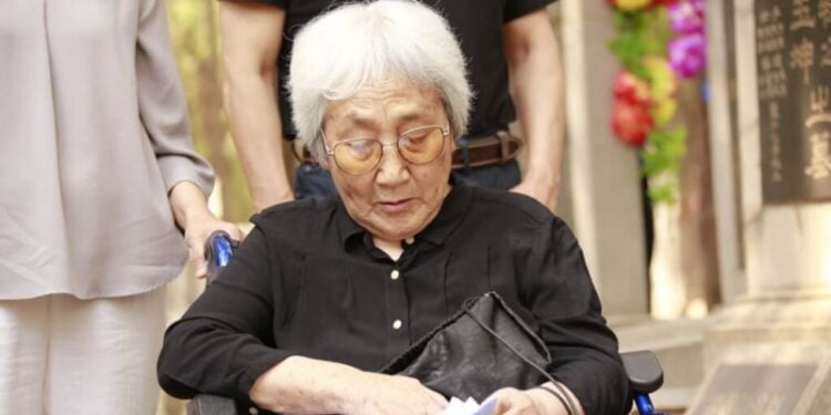 六四事件死難者家屬團體「天安門母親」發起人之一張先玲。他不到20歲的兒子王楠在中共解放軍驅逐天安門廣場示威民眾時遭到槍殺。（中央社/讀者提供）