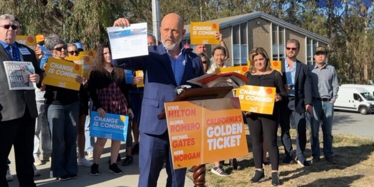 加州選票數不完？州長候選人Steve Hilton重拳出擊！