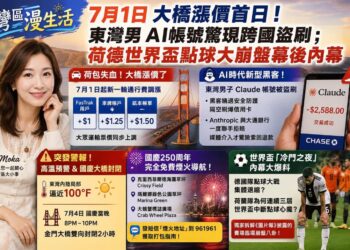 《灣區漫生活》7月1日大橋漲價首日！東灣男AI帳號驚現跨國盜刷；荷德世界盃點球大崩盤幕後內幕