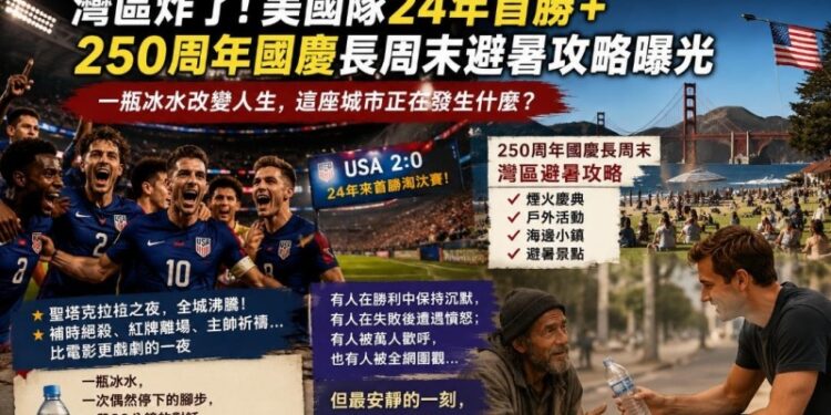 灣區炸了！美國隊24年首勝+250週年國慶長週末避暑攻略曝光
