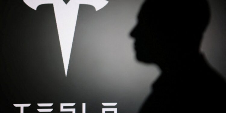 特斯拉Logo。（REUTERS）